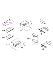 Shelf Assy 1 parts for Thermador Side-By-Side Refrigerator KBUDT4265E/01 from AppliancePartsPros.com