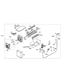 Ice Maker 1 parts for Thermador Side-By-Side Refrigerator KBUDT4265E/01 from AppliancePartsPros.com