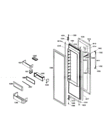 Refrigerator Door parts for Thermador Side-By-Side Refrigerator KBUDT4265E/01 from AppliancePartsPros.com