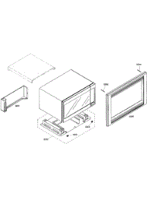 Microwave Mounting Assy parts for Thermador Wall Oven/Microwave Combo MEMCW301EB01 from AppliancePartsPros.com