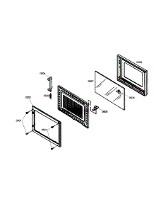 Microwave Door Assy parts for Thermador Wall Oven/Microwave Combo MEMCW301EB01 from AppliancePartsPros.com