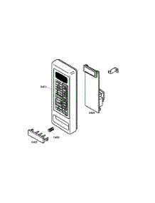 Micro Panel parts for Thermador Wall Oven/Microwave Combo POM301/02 from AppliancePartsPros.com