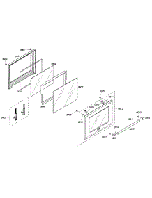 Oven Door parts for Thermador Wall Oven/Microwave Combo POM301/02 from AppliancePartsPros.com