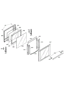 Oven Door parts for Thermador Wall Oven/Microwave Combo MEM271ES01 from AppliancePartsPros.com