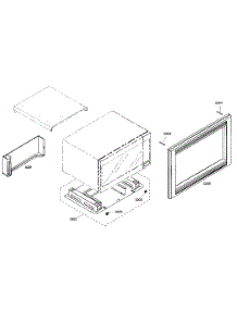 Microwave Mounting Assy parts for Thermador Wall Oven/Microwave Combo POM301/01 from AppliancePartsPros.com