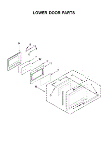 Lower Door Parts parts for Maytag Electric Range MET8800FZ01 from AppliancePartsPros.com