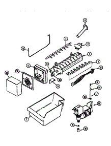 Icemaker Kit Uki1000axx parts for Maytag Refrigerator MTB1742ZARW from AppliancePartsPros.com