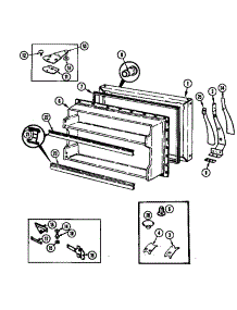 Freezer Door parts for Maytag Refrigerator GT19X4XA/DF67A from AppliancePartsPros.com