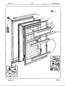 Fresh Food Door parts for Maytag Refrigerator RC10SM/86S00 from AppliancePartsPros.com