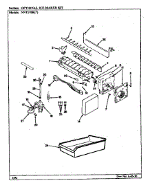 Optional Ice Maker Kit parts for Maytag Refrigerator NNT199KH/CC67A from AppliancePartsPros.com