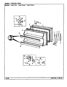 Freezer Door parts for Maytag Refrigerator HRNT1917/CL51A from AppliancePartsPros.com