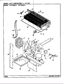 Unit Compartment & System parts for Maytag Top-Mount Refrigerator CNT23W8-BF91B from AppliancePartsPros.com