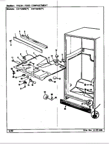 Fresh Food Compartment parts for Maytag Top-Mount Refrigerator CNT23W8-BF91B from AppliancePartsPros.com