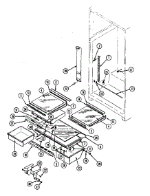 Shelves parts for Maytag Top-Mount Refrigerator RTP1700CAL-DH34A from AppliancePartsPros.com