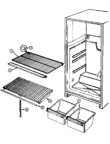 Shelves & Accessories parts for Maytag Refrigerator GNT17M4XA/CF22A from AppliancePartsPros.com