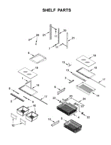 Shelf Parts parts for Maytag Bottom-Mount Refrigerator MBL1957FEZ02 from AppliancePartsPros.com