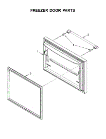 Freezer Door Parts parts for Maytag Bottom-Mount Refrigerator MBL1957FEZ02 from AppliancePartsPros.com