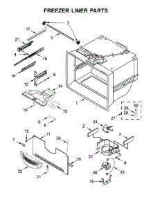 Freezer Liner Parts parts for Maytag Bottom-Mount Refrigerator MBL1957FEZ02 from AppliancePartsPros.com