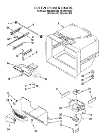 Freezer Liner Parts parts for Maytag Bottom-Mount Refrigerator MBR2256KES5 from AppliancePartsPros.com