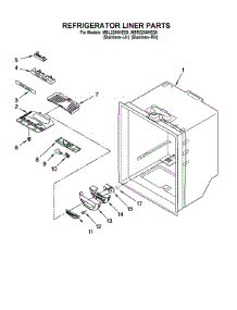 Refrigerator Liner Parts parts for Maytag Bottom-Mount Refrigerator MBR2256KES5 from AppliancePartsPros.com