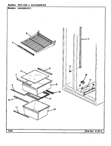 Shelves & Accessories parts for Maytag Refrigerator HRNS2015A/BP04D from AppliancePartsPros.com