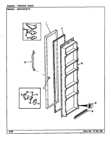 Freezer Door parts for Maytag Refrigerator HRNS2015A/BP04D from AppliancePartsPros.com