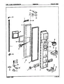 Freezer Door parts for Maytag Refrigerator CNDNS229JA/8L11B from AppliancePartsPros.com