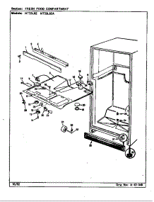 Fresh Food Compartment (Nt23l82 / Cf97a) (Nt23l82a / Cf99a) parts for Maytag Refrigerator NT23L82A/CF99A from AppliancePartsPros.com