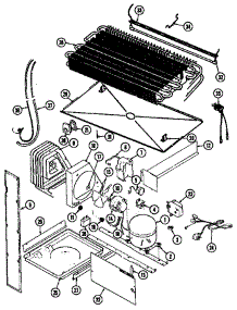 Unit Compartment & System parts for Maytag Refrigerator HRNT23393V/DF98A from AppliancePartsPros.com