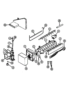 Optional Ice Maker Kit parts for Maytag Refrigerator HRNT23393V/DF98A from AppliancePartsPros.com