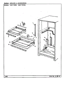 Shelves & Accessories (Hrnt19192 / Cf51a) (Hrnt19192a / Cf52a) parts for Maytag Refrigerator HRNT19192A/CF52A from AppliancePartsPros.com