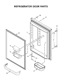 Refrigerator Door Parts parts for Maytag Bottom-Mount Refrigerator MBF1958FEZ02 from AppliancePartsPros.com