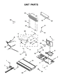 Unit Parts parts for Maytag Bottom-Mount Refrigerator MBF1958FEZ02 from AppliancePartsPros.com