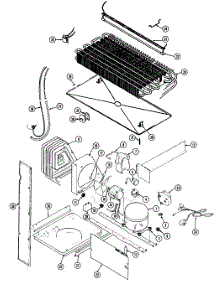 Unit Compartment & System parts for Maytag Top-Mount Refrigerator GT23X8V-DF91A from AppliancePartsPros.com