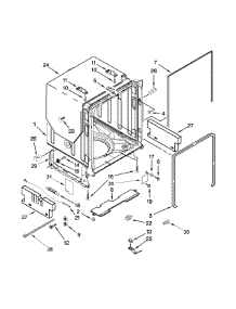 Tub And Frame Parts parts for Jenn-Air Dishwasher JDB8700AWP3 from AppliancePartsPros.com