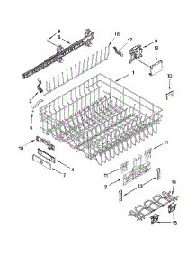Upper Rack And Track Parts parts for Jenn-Air Dishwasher JDB8700AWP3 from AppliancePartsPros.com