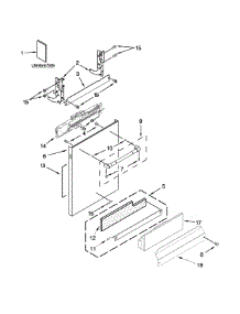 Door Panel Parts parts for Jenn-Air Dishwasher JDB8700AWP3 from AppliancePartsPros.com