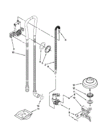 Fill, Drain And Overfill Parts parts for Jenn-Air Dishwasher JDB8700AWP3 from AppliancePartsPros.com