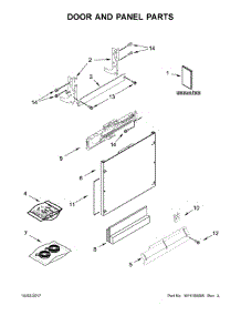 Door And Panel Parts parts for Jenn-Air Dishwasher JDTSS245GX0 from AppliancePartsPros.com
