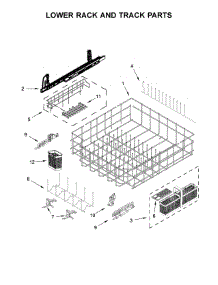 Lower Rack And Track Parts parts for Jenn-Air Dishwasher JDTSS245GX0 from AppliancePartsPros.com