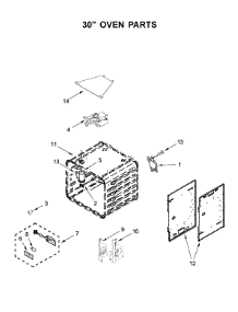30" Oven Parts parts for Jenn-Air Range JDRP548HM00 from AppliancePartsPros.com