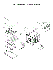 18" Internal Oven Parts parts for Jenn-Air Range JDRP548HM00 from AppliancePartsPros.com