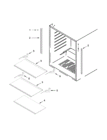 Shelf Parts parts for Jenn-Air Compact Refrigerator JUR24FLECX00 from AppliancePartsPros.com