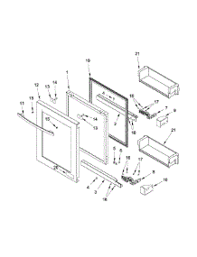 Door Parts parts for Jenn-Air Compact Refrigerator JUR24FRACX00 from AppliancePartsPros.com