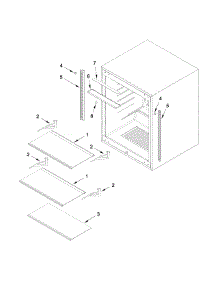 Shelf Parts parts for Jenn-Air Compact Refrigerator JUR24FRACX00 from AppliancePartsPros.com