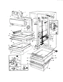 Fresh Food Compartment parts for Jenn-Air Side-By-Side Refrigerator JRS223-7N06A from AppliancePartsPros.com