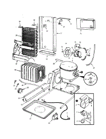 Unit Compartment & System parts for Jenn-Air Side-By-Side Refrigerator JRS223-7N08A from AppliancePartsPros.com