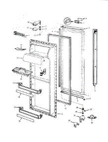 Fresh Food Door parts for Jenn-Air Side-By-Side Refrigerator JRS223-7N08A from AppliancePartsPros.com