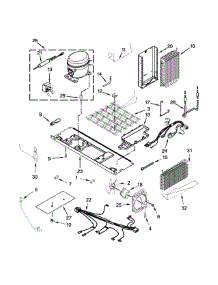 Unit Parts parts for Jenn-Air Side-By-Side Refrigerator JSC23C9EEM00 from AppliancePartsPros.com