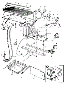 Unit Compartment & System parts for Jenn-Air Top-Mount Refrigerator JRT152B/MAJ01B from AppliancePartsPros.com